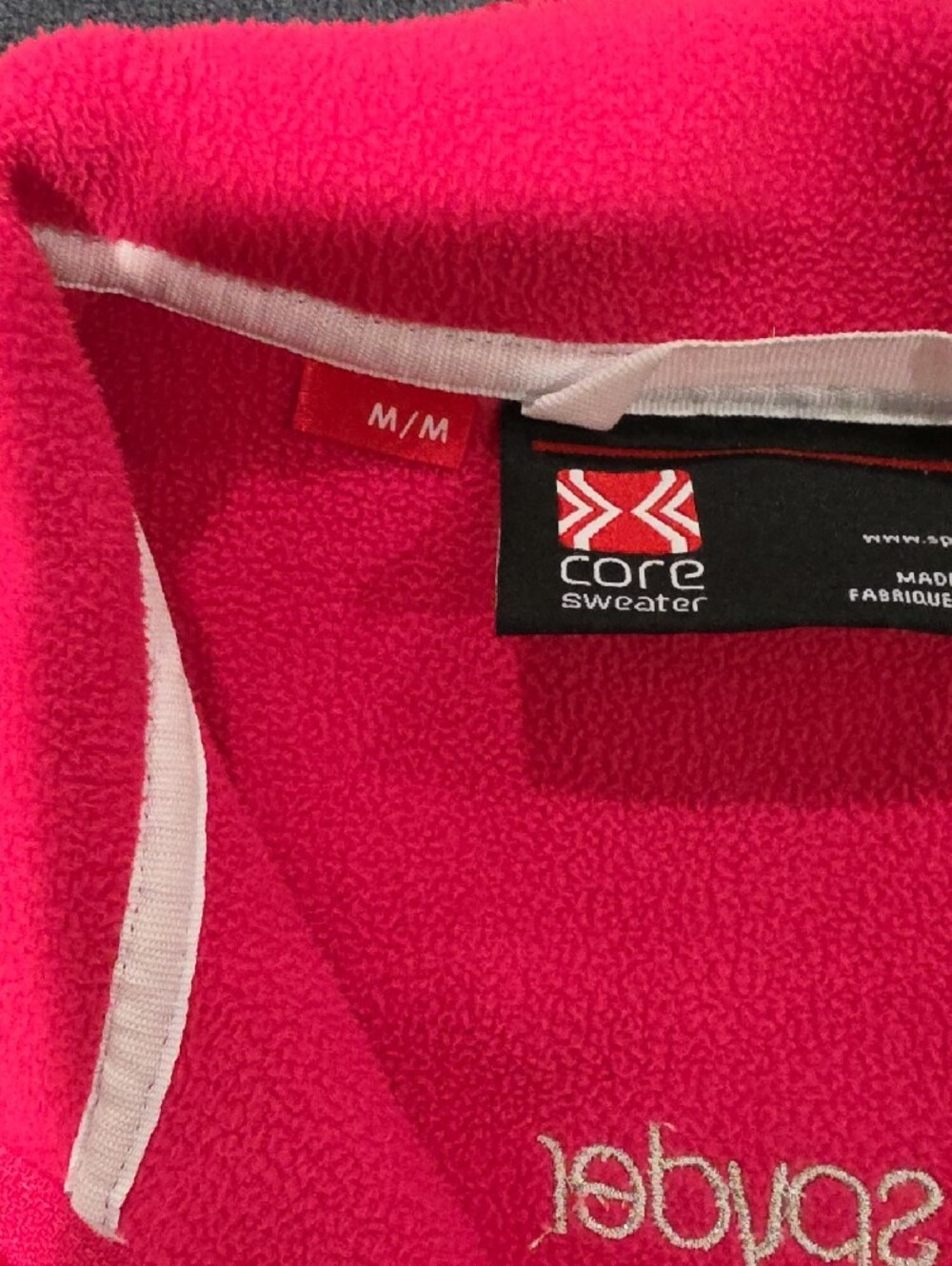 Women’s Pink Zip-Front Ribbed Jacket - Picture 2 of 4